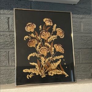 Framed Pressed Dried Flower Art